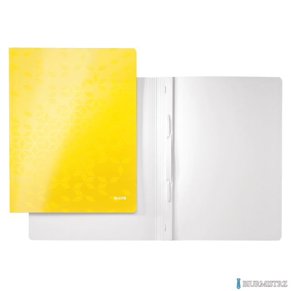 Skoroszyt kartonowy WOW Leitz, żółty 30010016