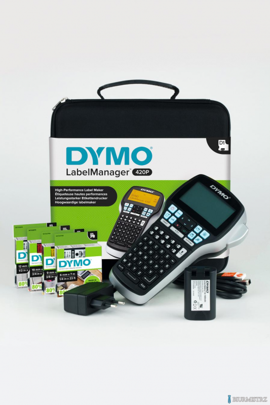 Drukarka przenośna etykiet DYMO LabelManager 420P zestaw walizkowy, klawiatura ABC S0915480