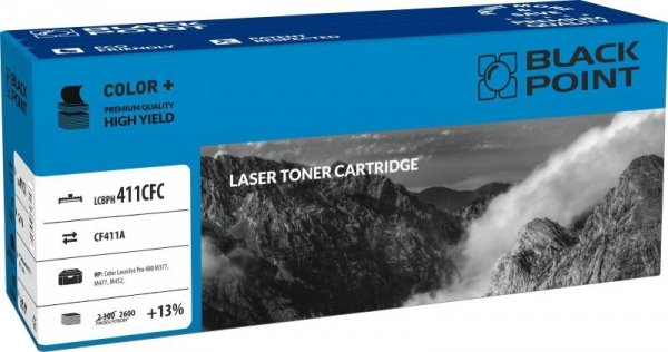 Black Point toner LCBPH411CFC zastępuje HP CF411A, cyan