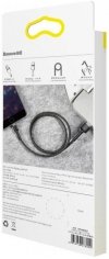 KABEL USB-A -> Lightning / iPhone Baseus Cafule CALKLF-AG1 50cm Apple 2.4A CZARNO-SZARY W OPLOCIE