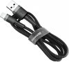 KABEL USB-A -> Lightning / iPhone Baseus Cafule CALKLF-CG1 200cm Apple 1.5A CZARNO-SZARY W OPLOCIE