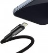 KABEL USB-C -> Lightning / iPhone Baseus Cafule CATLGD-A01 2m 20W PD Quick Charging CZARNY W OPLOCIE