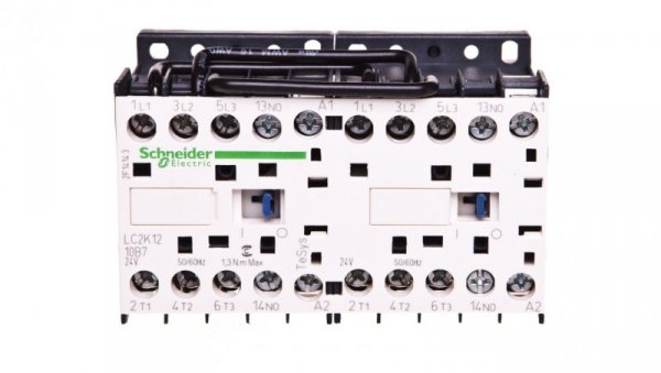 Stycznik nawrotny 12A 5,5kW 24V AC LC2K1210B7