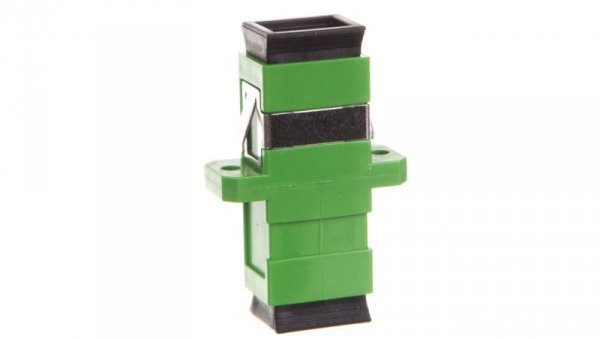 Adapter światłowodowy SC APC/SC APC, simplex, jednomodowy OS2, ceramiczna ferrula, zielony DN-96003-1APCSX