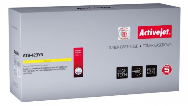 Toner Activejet ATB-423YN (zamiennik Brother TN-423Y Supreme 4000 stron żółty)