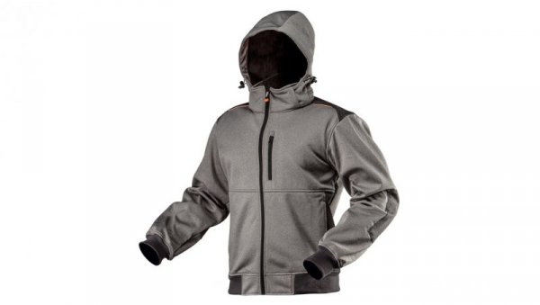 Kurtka robocza softshell z kapturem odpinanym, rozmiar XXL 81-551-XXL