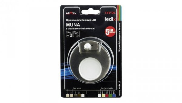 Oprawa schodowa LED Muna PT 230V AC regulowany czujnik CZN biała zimna LED10222661