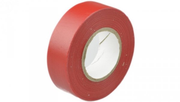 Taśma izolacyjna 19mm/20m czerwona PCV