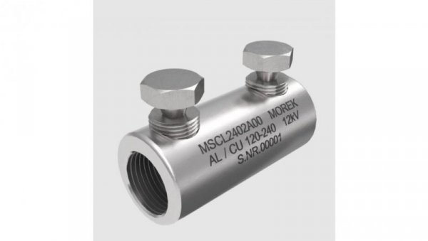 Złączka śrubowa MSCL240 Al/Cu 120-240mm² 12kV 2xśruba aluminiowa zrywalna MSCL2402A00