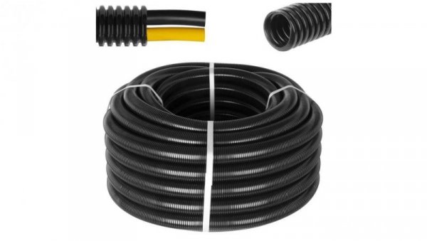 Peszel ochronny poliamidowy Ana-Quick PA6S roz.29 34,5/29mm rura karbowana elastyczna 320N odporna na UV LSOH IP67 /25m/