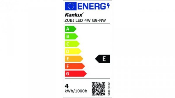 Żarówka LED G9 ZUBI LED 4W G9-NW 520lm 4000K barwa neutralna 24527