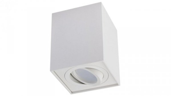 Oprawa Natynkowa HALOGENOWA Spot Tuba Ruchoma AMAT-L GU10 Kwadratowa Biała 115mm LUMILED