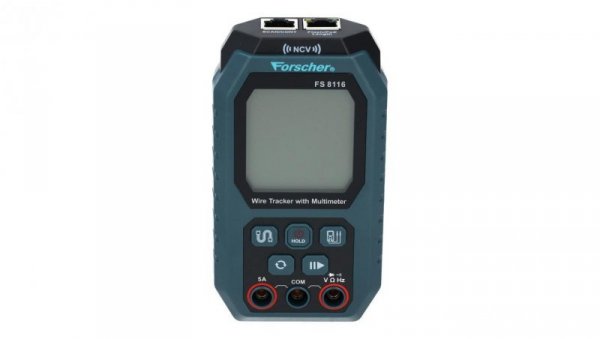 Tester kabli sieciowych RJ45, Multimetr + Szukacz par przewodów lokalizator Wire Tracker FORSCHER FS8116