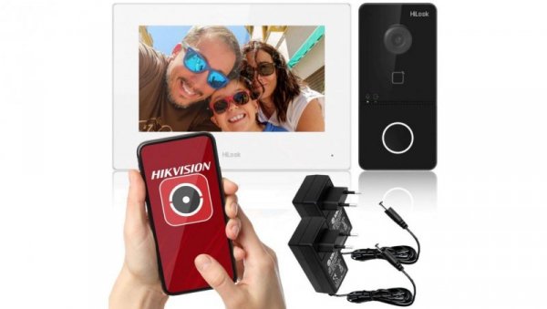 Zestaw wideodomofonowy IP Hilook by hikvision IP-VIS-SLIM-W