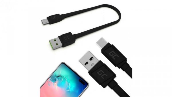 KABEL USB-A -igt/br USB-C Green Cell Matte 25cm ULTRA CHARGE QUICK CHARGE 3.0 KABGC03