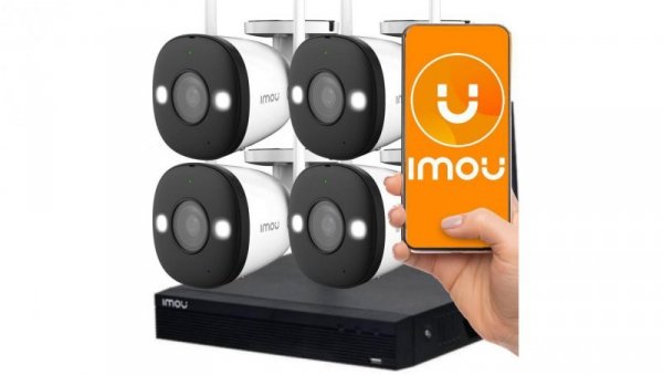 Zestaw do monitoringu wifi IMOU Wi-Fi KIT- Pro KIT/NVR1104HS-W-S2/4-F22FE