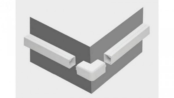 Osprzęt do listew elektroinstalacyjnych, narożnik zewnętrzny BIAŁY NZ 20x14 (1szt.)
