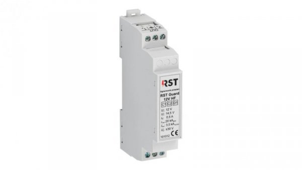 Ogranicznik przepięć do ochrony systemów sterowania i kontrolno-pomiarowych, RST Guard 12V HF /101 012/