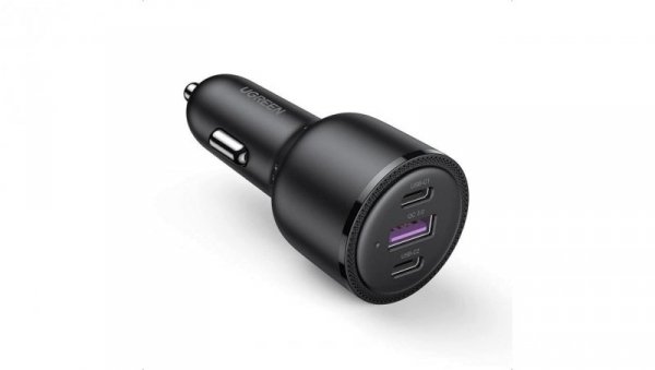 Ugreen ładowarka samochodowa 2x USB Typ C / 1x USB 69W 5A Power Delivery Quick Charge czarny (20467)