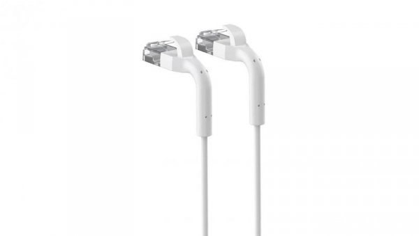 Patchcord LAN Miedź Kabel sieciowy skrętka, łamana końcówka Extralink Kat.6 U/FTP 10m 1Gbps Biały