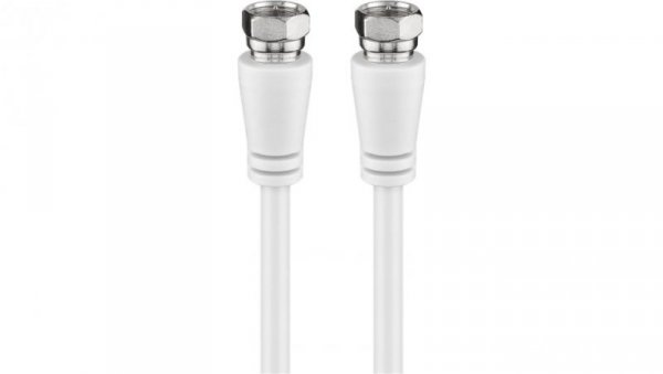 Kabel antenowy SAT (klasa A+, 95 dB), 3x ekranowany - Długość kabla 1 m