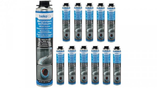 Pistoletowa piana do kręgów studziennych B3 750ml BEKO zestaw 12 szt.