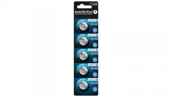 5 x bateria litowa mini everActive CR1620