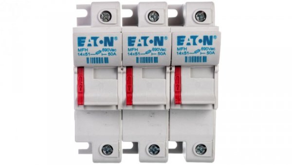 Podstawa wkładki cylindrycznej 14x51mm, 3P, 50A, 690V AC CH143DU