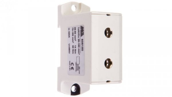 Złączka szynowa 1-torowa 25-150mm2 szara EURO OTL 150 1xAl/Cu 606150