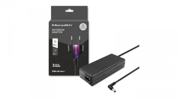 Qoltec Zasilacz do laptopa Sony 90W 19.5V 4.7A 6.0*4.4+pin +kabel zasilający