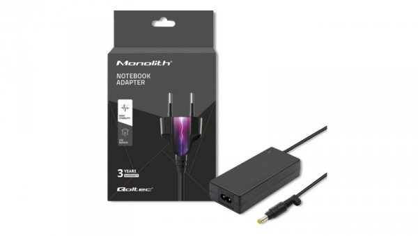 Qoltec Zasilacz do laptopa Sony Asus 40W 19V 2.1A 4.8*1.7 +kabel zasilający