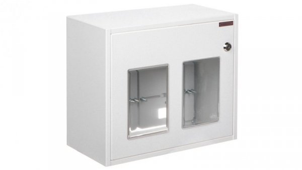 Szafka licznikowa natynkowa/podtynkowa (uniwersalna) 2-licznikowa 1-fazowe IP30 RU-1-2L Z/O