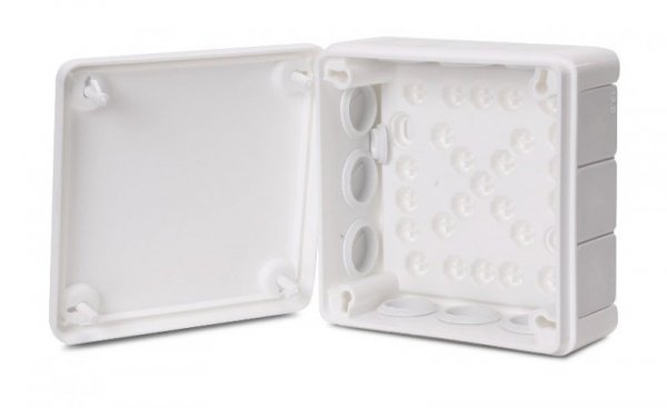 Puszka natynkowa pusta 12 wlotów VIPLAST VP-41 BIAŁA IP55 98x98x42mm 041-01