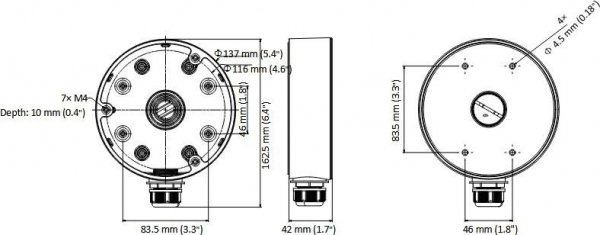 ADAPTER HIKVISION DS-1280ZJ-DM21