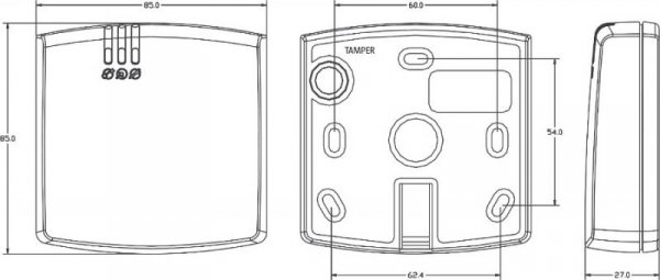 Czytnik zbliżeniowy ROGER PRT66EM