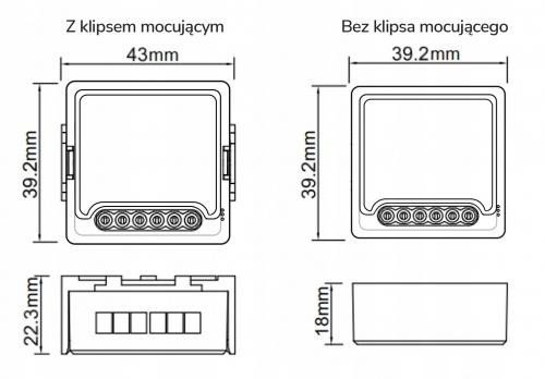 Moduł OXT mini przekaźnik 3 obwody ZigBee TUYA T263