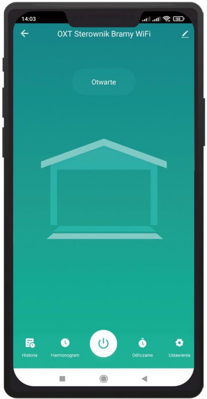 Moduł OXT do bramy garażu Wi-Fi Tuya (T210GL) bez sensora