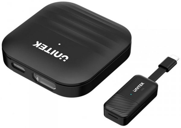 Unitek Bezprzewodowy nadajnik i odbiornik HDMI zasięg do 50m, czarny