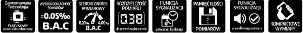 Alkomat BACscan CA 9000 Professional