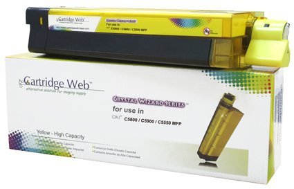 Toner Cartridge Web Yellow OKI C5800 zamiennik 43324421