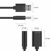Unitek Przedłużacz USB 2.0 AM-AF, 0.5m; Y-C447GBK