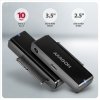 AXAGON ADSA-FPX Adapter USB-C 10Gbps SATA 6G 2.5/3.5 SSD/HDD FASTPORT X, w tym zasilacz, 60cm USB-C/USB-A kabel