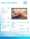 Dell Laptop Dell Pro 14 Plus PB14250 W11P U7 265U/32GB/512GB/14.0 FHD+/Int/FgrPr&SmtCd/FHD/IRCam/Mic/WWAN Ready+BT/BcklKb/3C/vPr