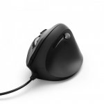Hama Mysz przewodowa EMC-500 ergonomiczna Czarna