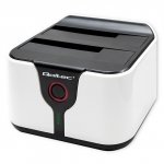Qoltec Stacja dokująca do dysków HDD SSD 2.5 3.5 | SATA III | USB 3.0 | Super speed 5Gb/s | z funkcją klonowania off