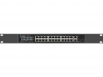 Lanberg Przełącznik 24X 100MB POE+ /2x COMBO 250W RSFE-24P-2C-250