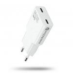 everActive Ładowarka sieciowa SUPER SLIM QC 4+ 30W 2XUSB-C biała SC-385Q