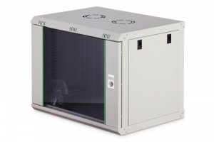 Digitus Szafa sieciowa wisząca Dynamic 19 9U rack 474x600x450mm, drzwi szyba, szara, niezłożona, 60kg