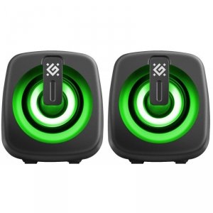 Defender Głośniki komputerowe J1 2.0 6W LED USB czarne