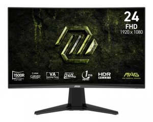 MSI Monitor 23.6 cala MAG 245C X24 LED/FHD/Curved/240Hz/czarny